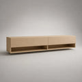 TV-Lowboard aus MDF mit Eichenfurnier, 180 × 40 × 50 cm, Natur